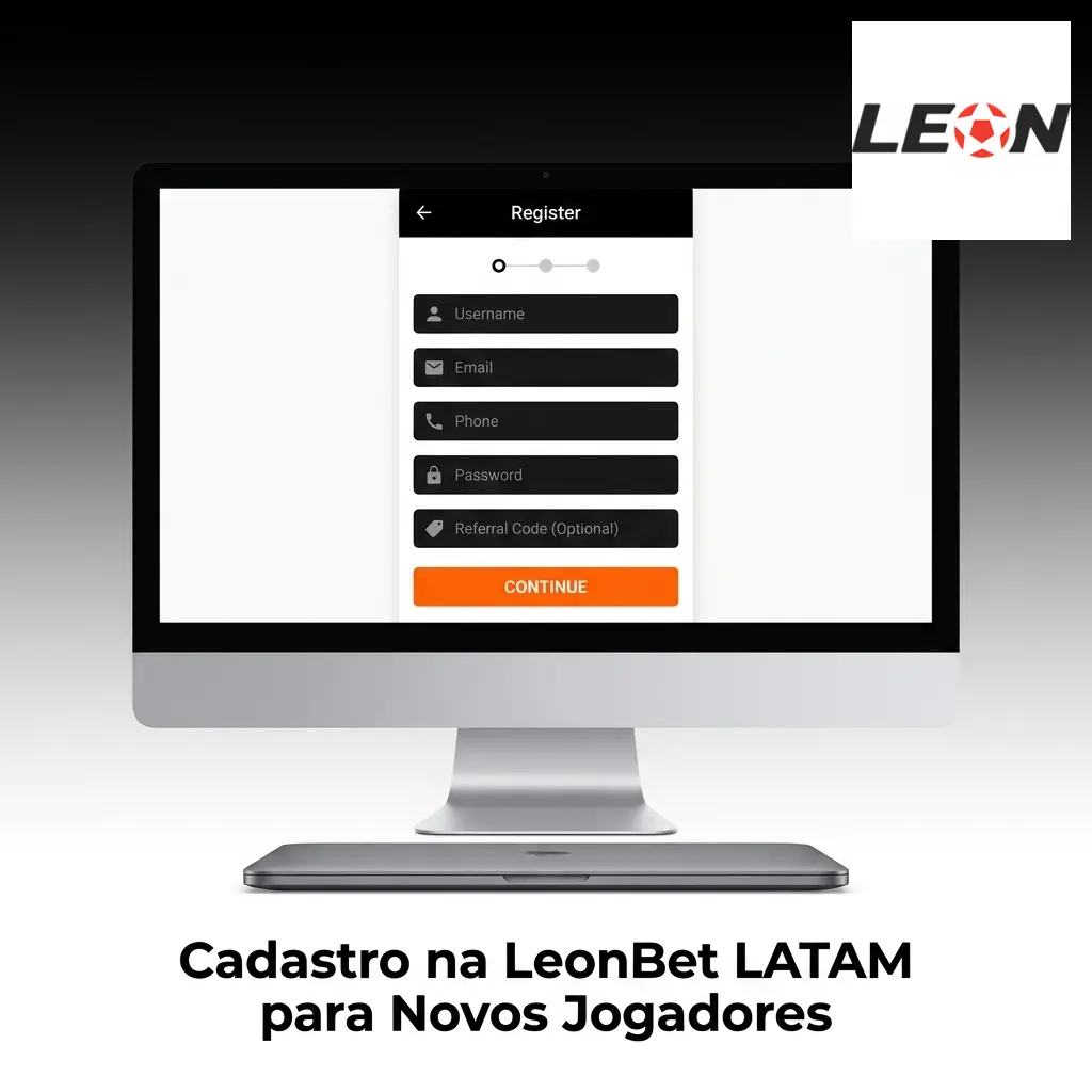 Passo a passo do cadastro na LeonBet LATAM para novos jogadores brasileiros acessarem bônus e jogos