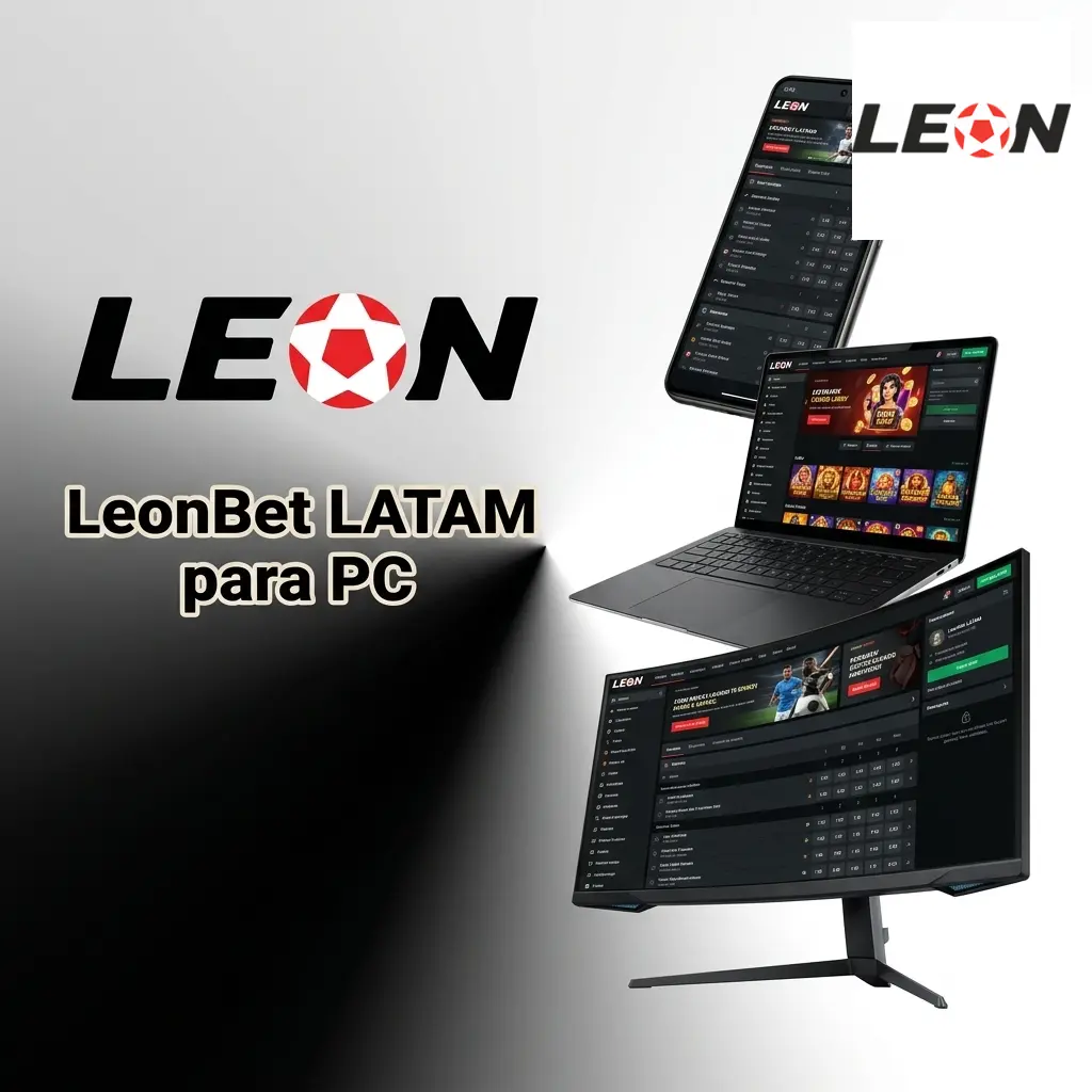 Site oficial da LeonBet LATAM funcionando no navegador do PC com acesso a jogos e apostas esportivas