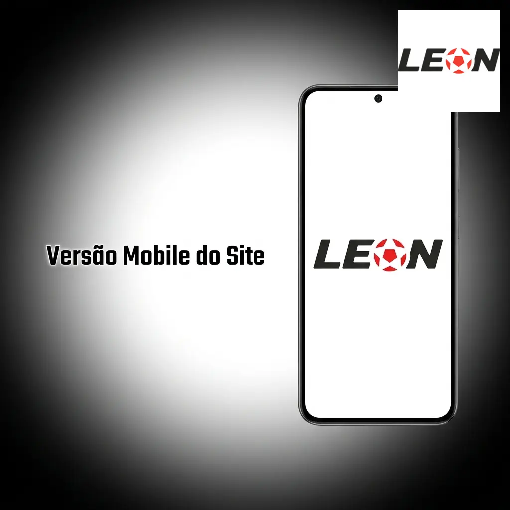 Versão mobile do site LeonBet LATAM exibida no navegador do celular com layout adaptado e recursos completos