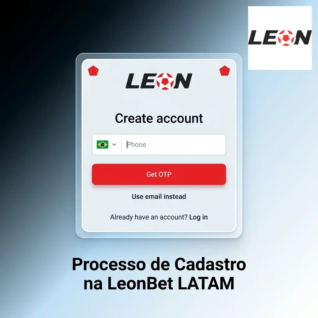 Passo a passo do processo de cadastro na LeonBet LATAM com formulário e opções de pagamento