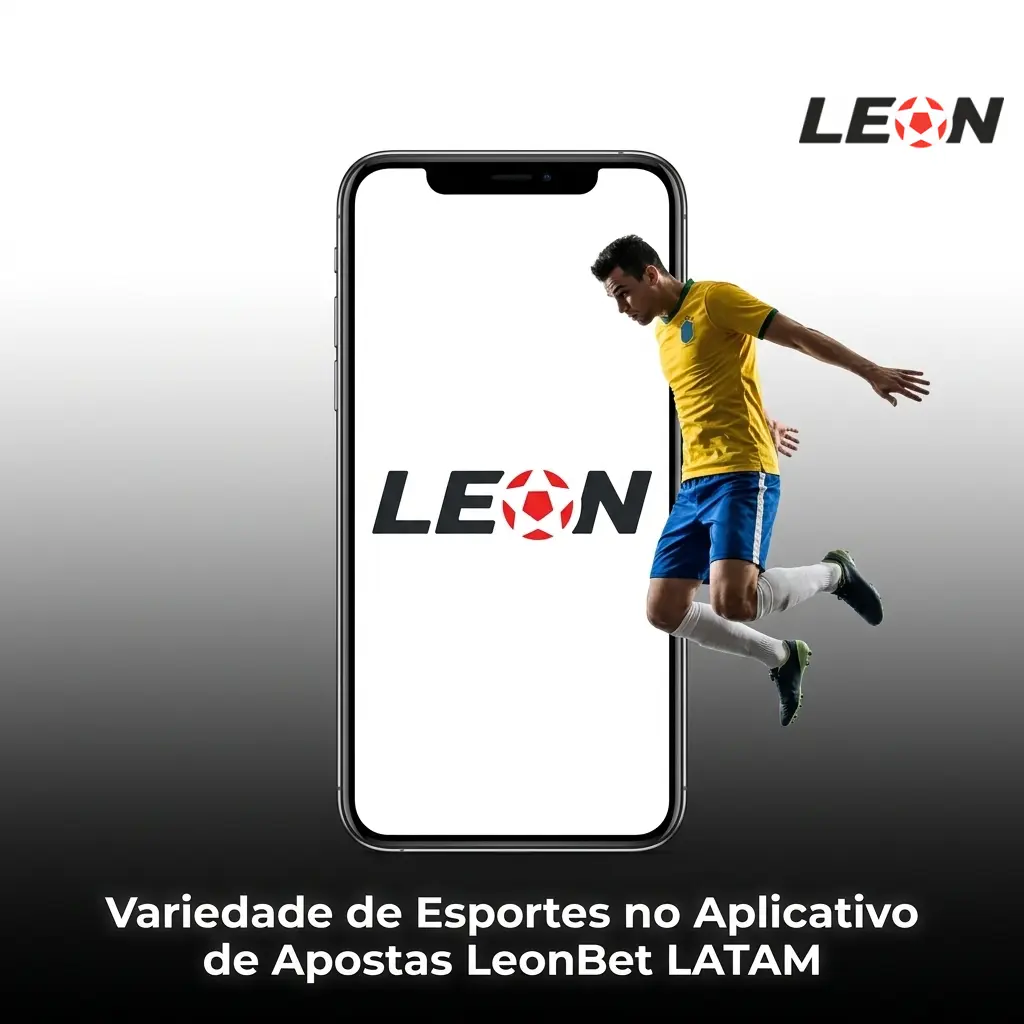 Variedade de esportes e eSports disponíveis no aplicativo de apostas LeonBet LATAM para apostar ao vivo